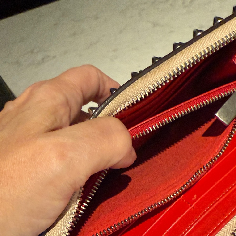 Christian Louboutin Blush Studded Wallet - Picture 10 of 15